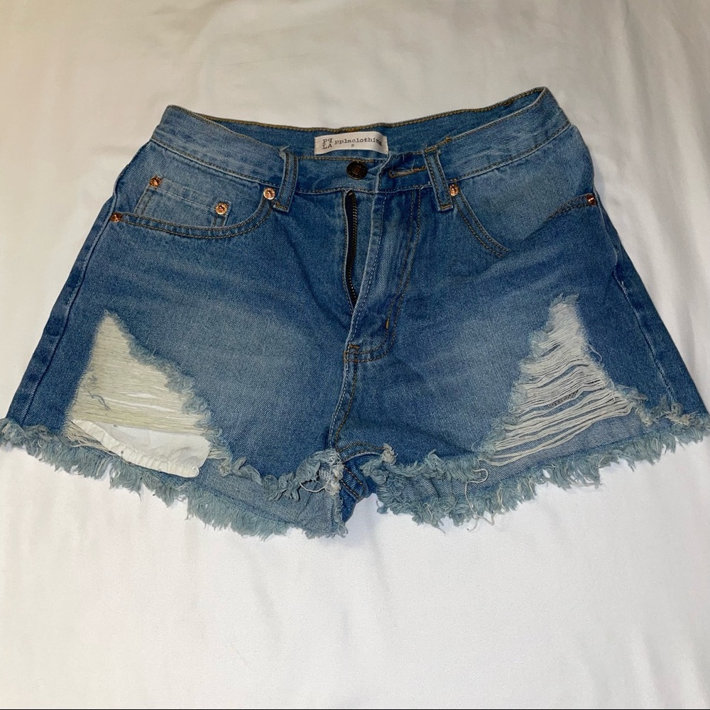 PPLA Women’s Jean Shorts, Size S